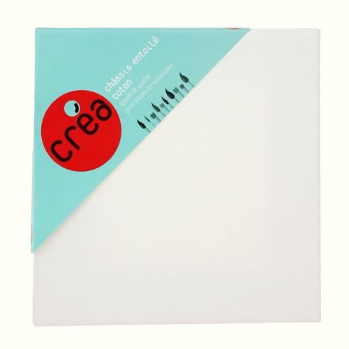 Châssis Carré Entoilé Coton 70 X 70 Cm
