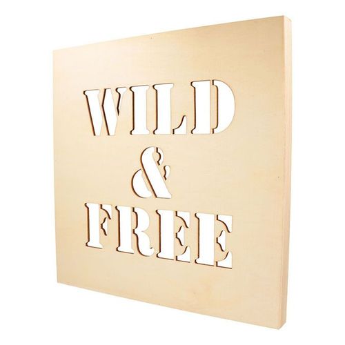 Châssis En Bois Ajouré Wild Et Free 30 X 30 Cm