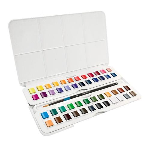 Coffret Aquarelle Aquafine 48 Demi,Godets