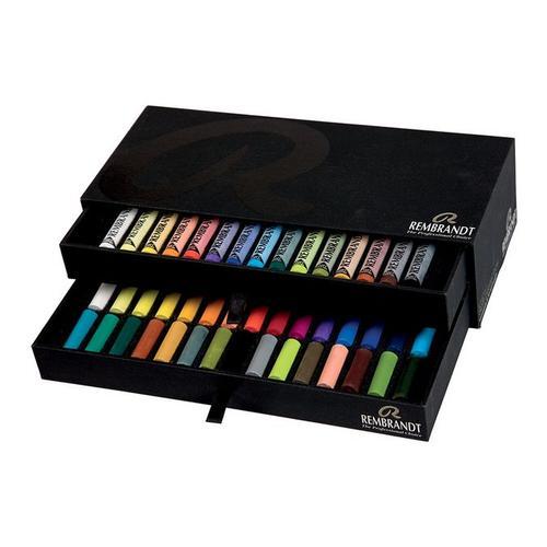 Coffret En Bois Luxe Pastel Tendre Rembrandt 30 1 Sur 2 + 15 Entiers