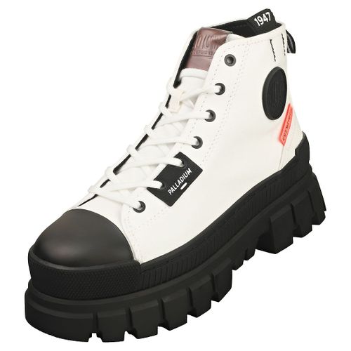 Bottines Plateformes Palladium Revolt Hi Tx - Blanc Noir Femme - 39 1/2