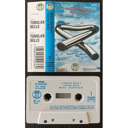 Mike Oldfield - Tubular Bells - (Part 1 & 2 ) 25'00 + 23'50 - K7 Audio (P)1974 Virgin 50036 France