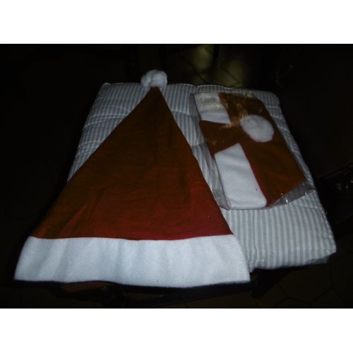 Bonnet De Pere Noel Rouge 40cm Rayher 8834000 Lot De 2