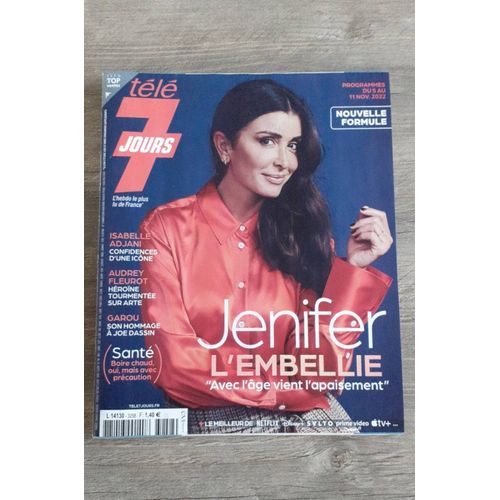 Tele 7 Jours Du 5 Nov 2022 Avec Chanteuse Jenifer