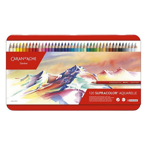 Crayon De Couleur Aquarellable Supracolor Boîte Métal 120 Pièces