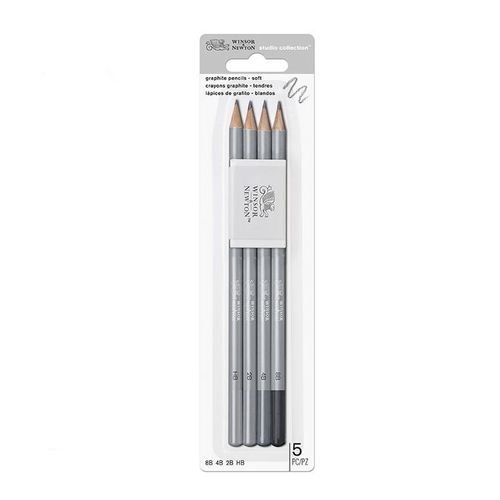 Crayon Graphite Studio Collection 4 Pcs + 1 Gomme