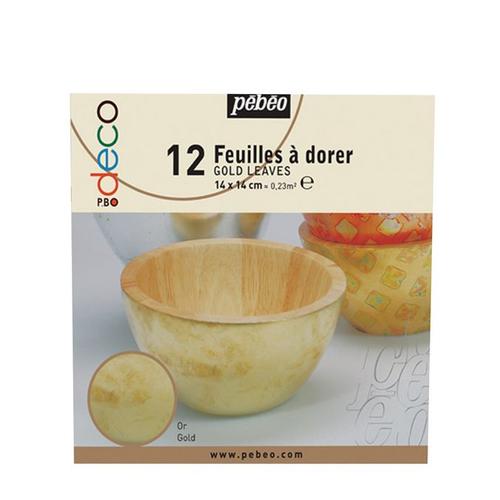 Feuilles À Dorer P.Bo Deco Par 12 Cuivre