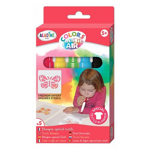 Feutre Aérographe Textile Colors Magic Air 5 Pcs