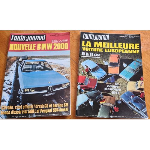 Lot 2 N• De L'auto Journal Février Et Mars 1971