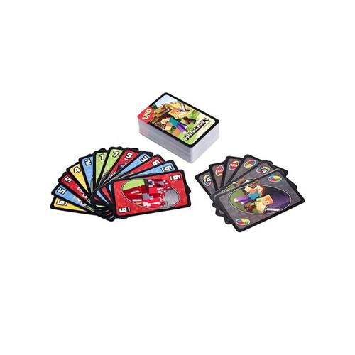 Jeux de Société,Mattel jeux UNO Minecraft jeu de carte famille drôle  multijoueur jeu de société Poker cartes à - Type Minecraft - Cdiscount Jeux  - Jouets