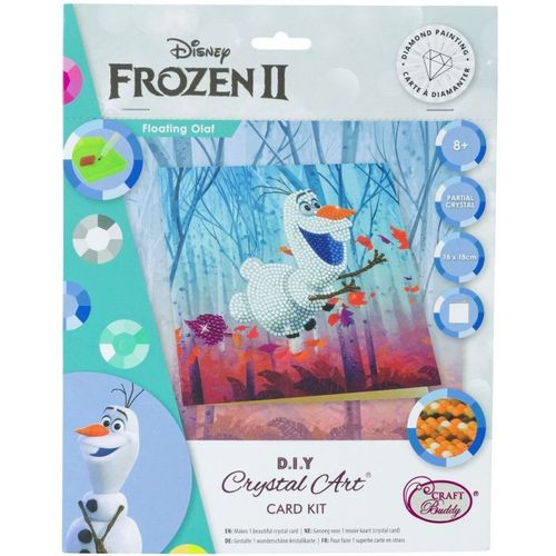 Frozen Il La Reine Des Neiges - Kit Carte Diamond Painting - Crystal Art - Olaf