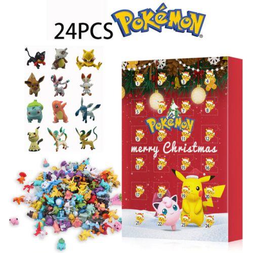 Calendrier De L'avent 2022 Noël 24 Figurine Pokémon Pikachu Fille Garçon