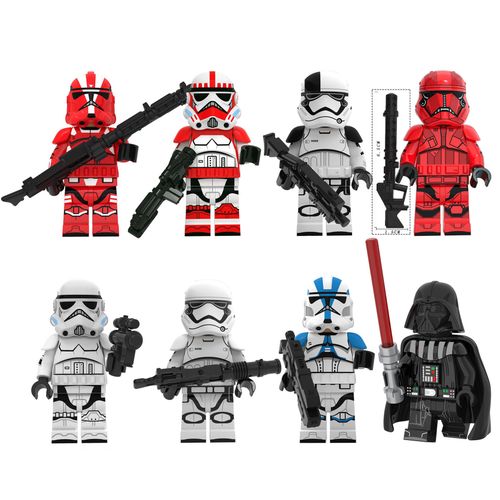 Blocs De Construction Star Wars Légion Iron Fist Empire Stormtroopers Blocs De Construction Assemblés Jouets 8pcs