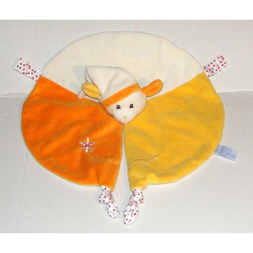 Doudou Souris Gipsy Marionnette - Peluche Souris Mouchoir Rond