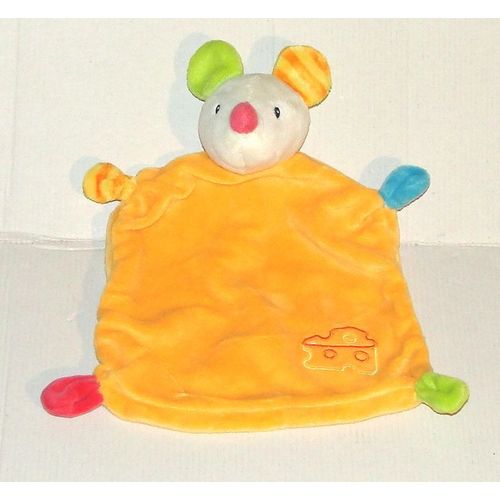 Doudou Souris Baby Club Motif Fromage