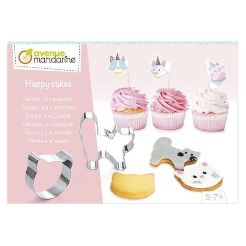 Kit De Cuisine Créative Happy Cake Recette Accessoires Chats