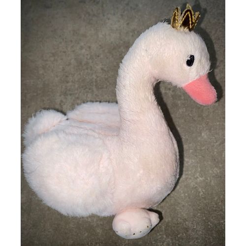 Doudou Peluche Petit Modèle Cygne Rose Tex Baby