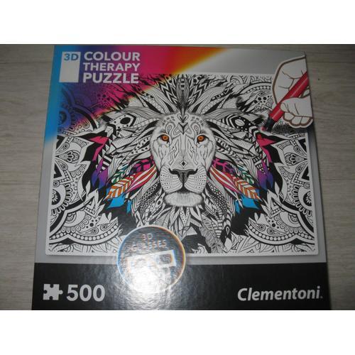 3d Colour Therapy Puzzle Lion 500 Pièces