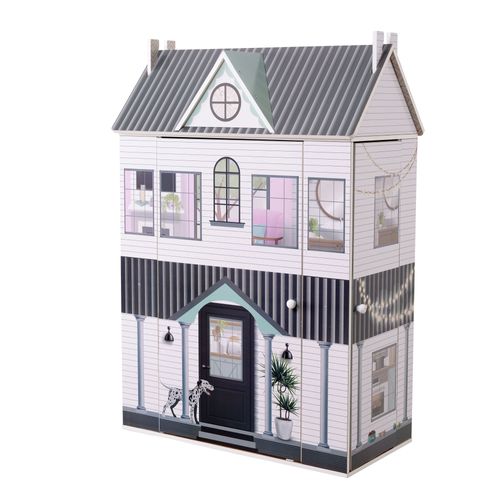 Olivia's Little World - Dreamland 3 Side Open Farmhouse Doll House - Muti-Color
