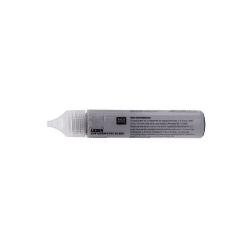 Peinture Contour Pour Cuir 25 Ml , Argent