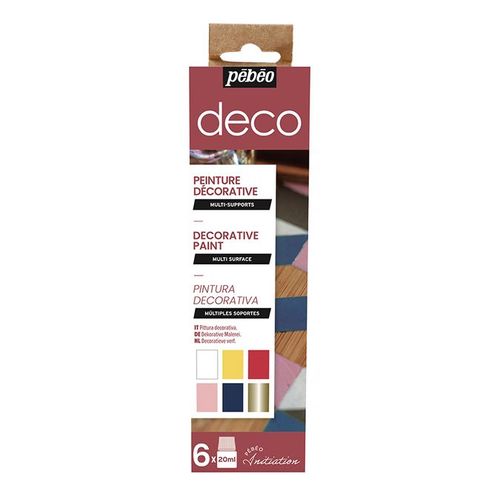 Peinture Deco Brillant Set Initiation 6 X 20 Ml
