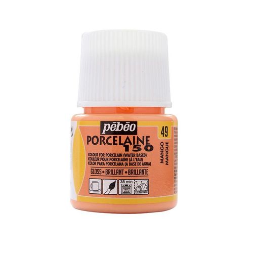 Peinture Porcelaine 150 45 Ml 123 , Vert Poudré Mat