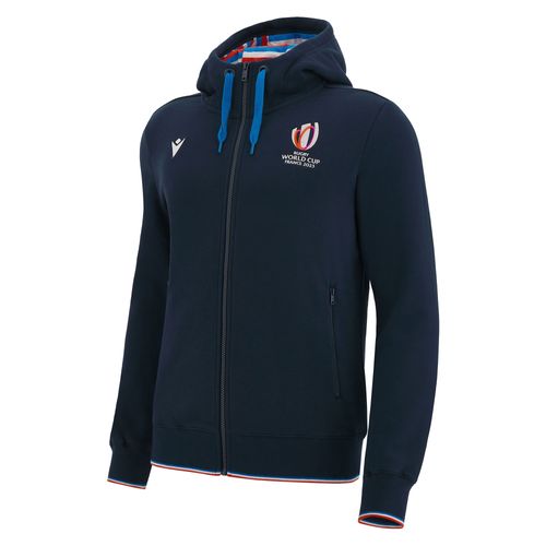 Sweat A Capuche Zip Macron Adulte Rugby World Cup 2023 Officiel