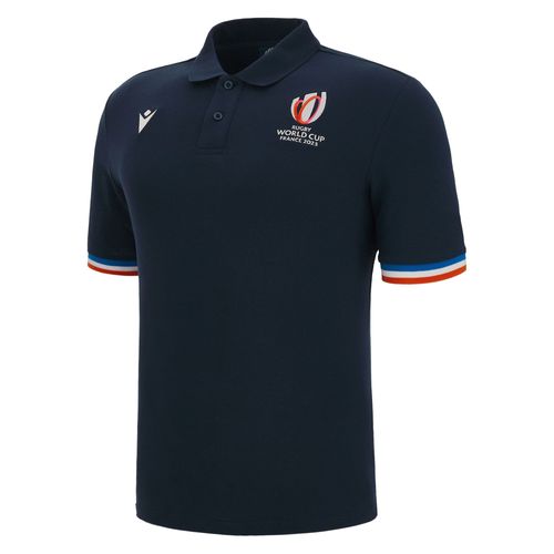 Polo Macron Adulte France Rugby World Cup 2023 Officiel