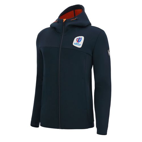 Sweat A Capuche Zip Macron Adulte Rugby World Cup 2023 Officiel
