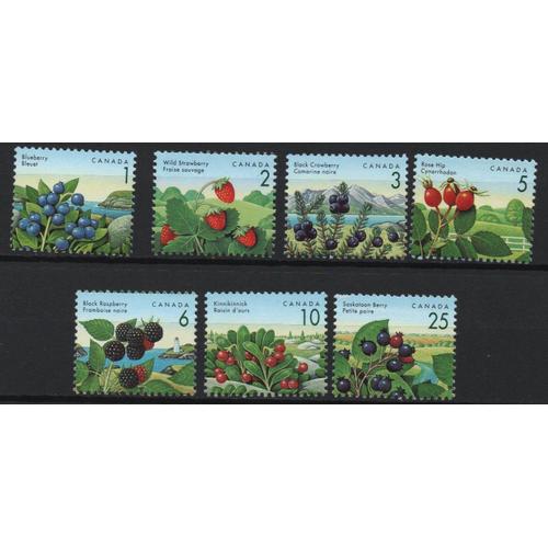 Canada Timbres Fruits Des Bois 1970