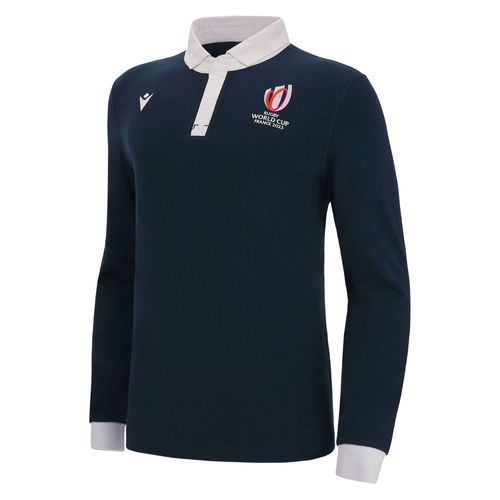 Polo Macron Manche Longue Adulte Rugby World Cup 2023 Officiel
