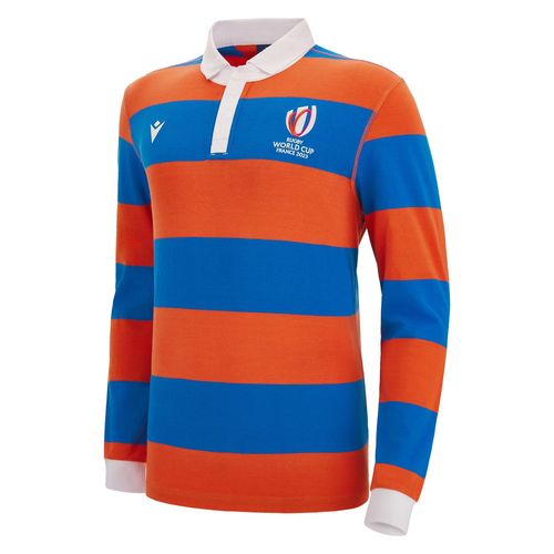 Polo Macron Manche Longue Adulte Rugby World Cup 2023 Officiel