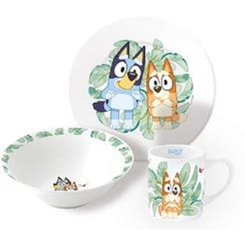 Stor - 3-Piece Ceramic Gift Set - Bluey (88055)