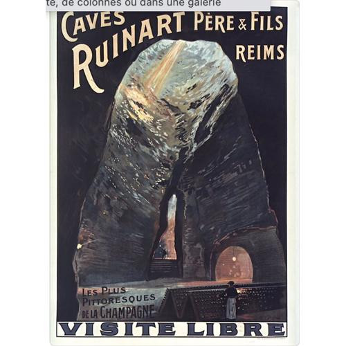 Affiche Cave Ruinart Reims 
