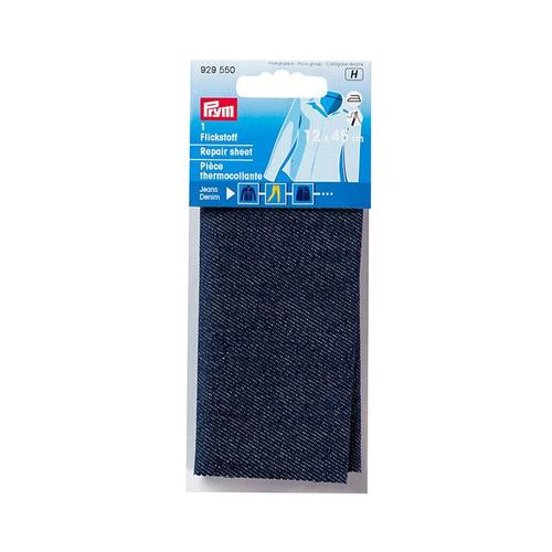 Pièce De Réparation Thermocollante Jeans 12 X 45 Cm Bleu Foncé