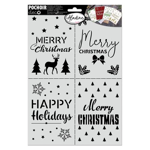 Pochoir Carterie Merry Christmas