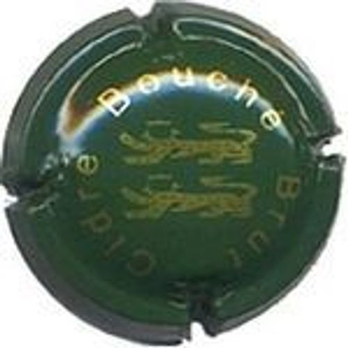 Capsule Cidre Bouché Brut Or Sur Fond Vert
