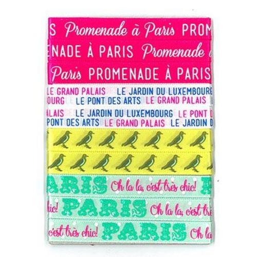 Ruban Imprimé Destination Paris 90 Cm X 4