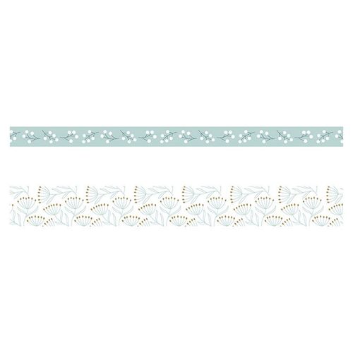 Ruban Adhésif Masking Tape Splendid Christmas Blanc 2 Pcs