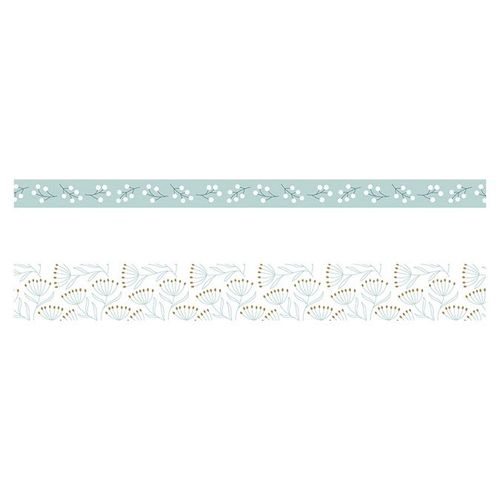 Ruban Adhésif Masking Tape Splendid Christmas Blanc 2 Pcs