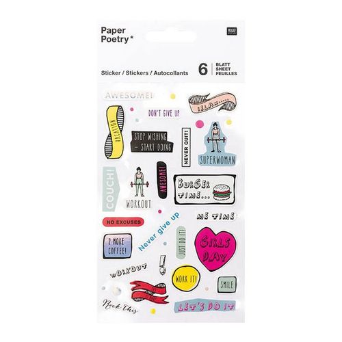 Stickers Pour Agenda Magical Summer Motivation X 6 Planches