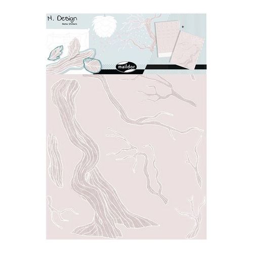 Stickers Muraux M.Design Arbre Et Plumes 2 Planches