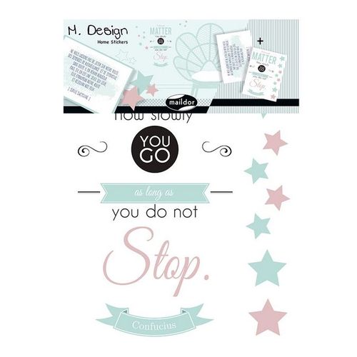 Stickers Muraux M.Design Citation Confucius 2 Planches