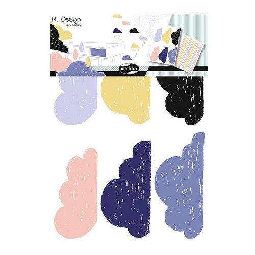 Stickers Muraux M.Design Nuages 2 Planches