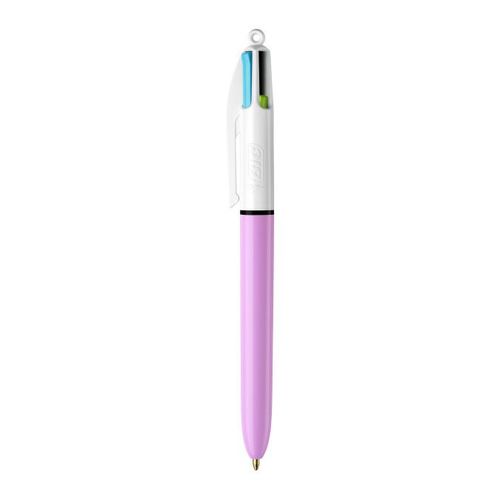 Stylo Bille 4 Couleurs Corps Fun Mauve Assorties