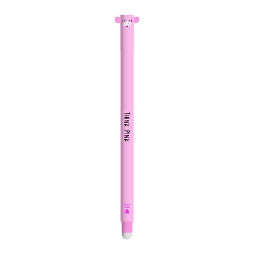 Stylo Gel Effaçable Animal Cochon