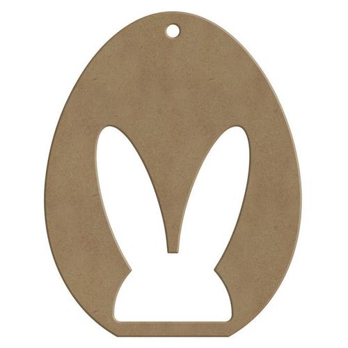 Support En Médium Oeuf Lapin 7,9 X 10