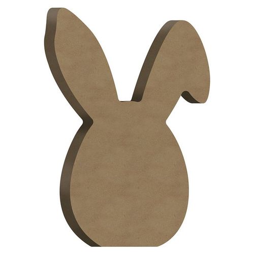 Support En Médium Lapin Oeuf 11,1 X 17 Cm