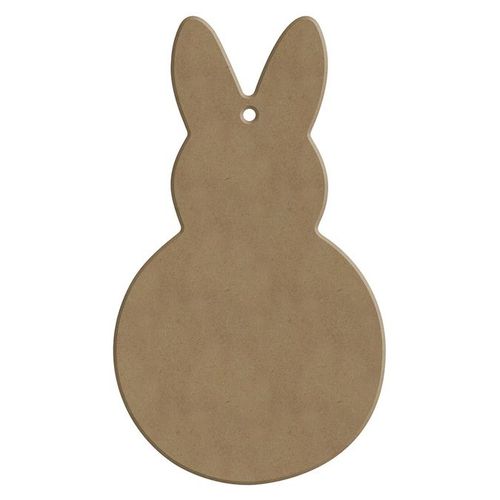Support En Médium Lapin Entier 8,7 X 15 Cm