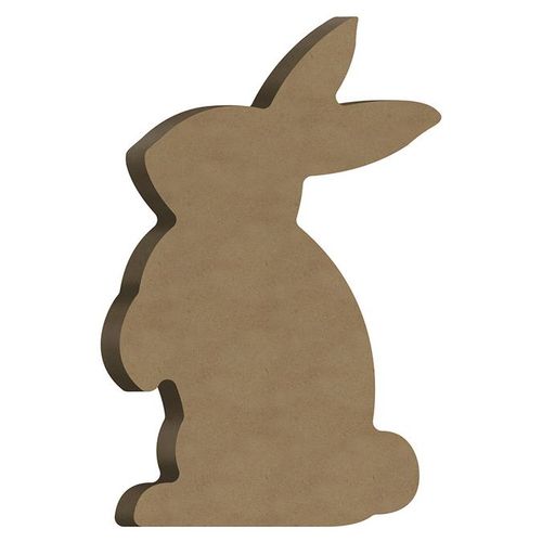 Support En Médium Lapin Debout 10,8 X 17 Cm